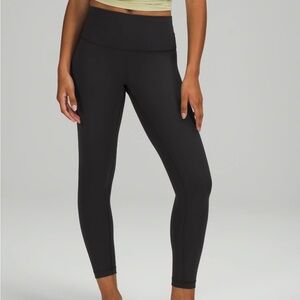 Lululemon black Wunder Under High Rise tight 25”